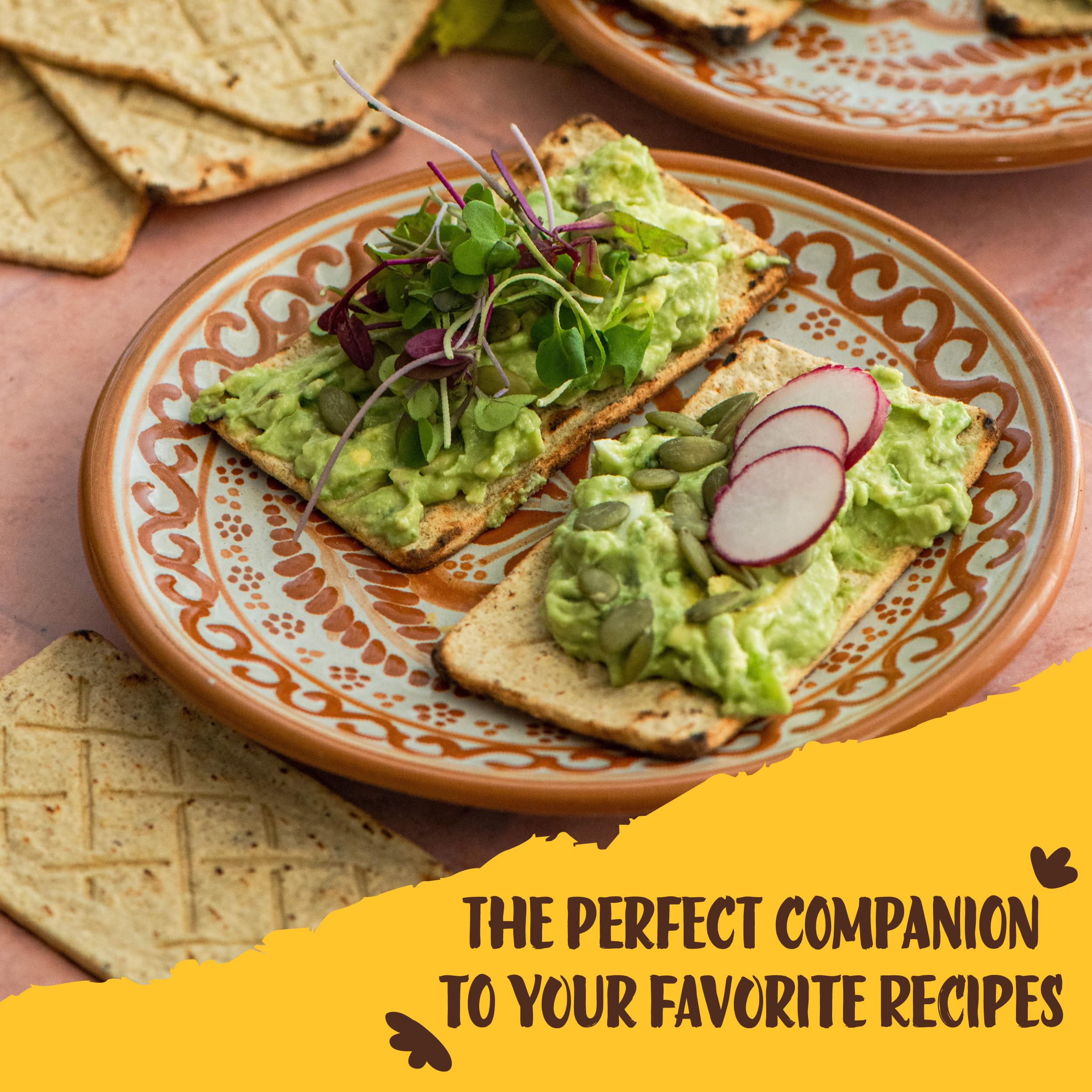 Sanissimo Salmas crackers paired with dips on a plate.