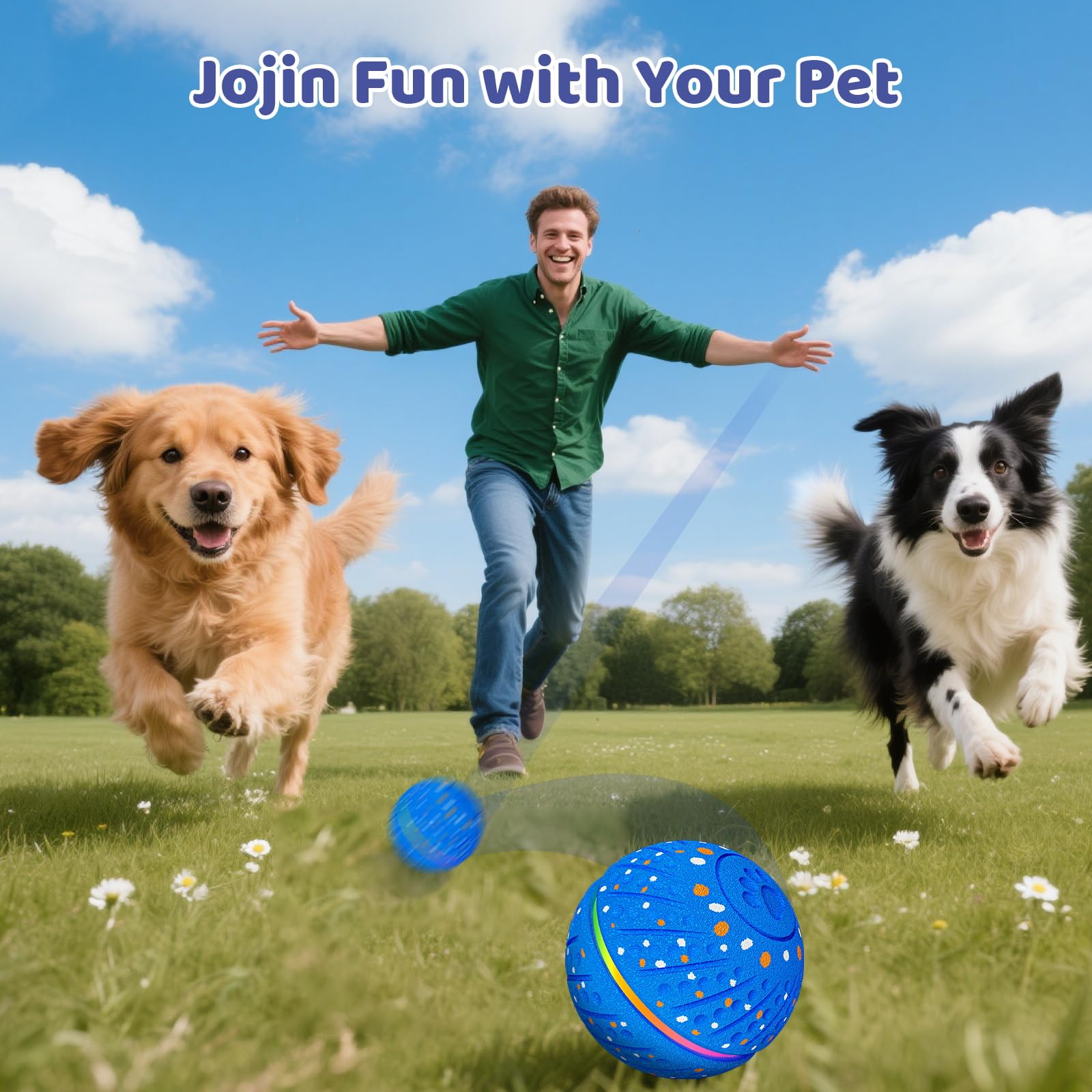 Sankell colorful LEDs enhance nighttime fetch sessions for added excitement