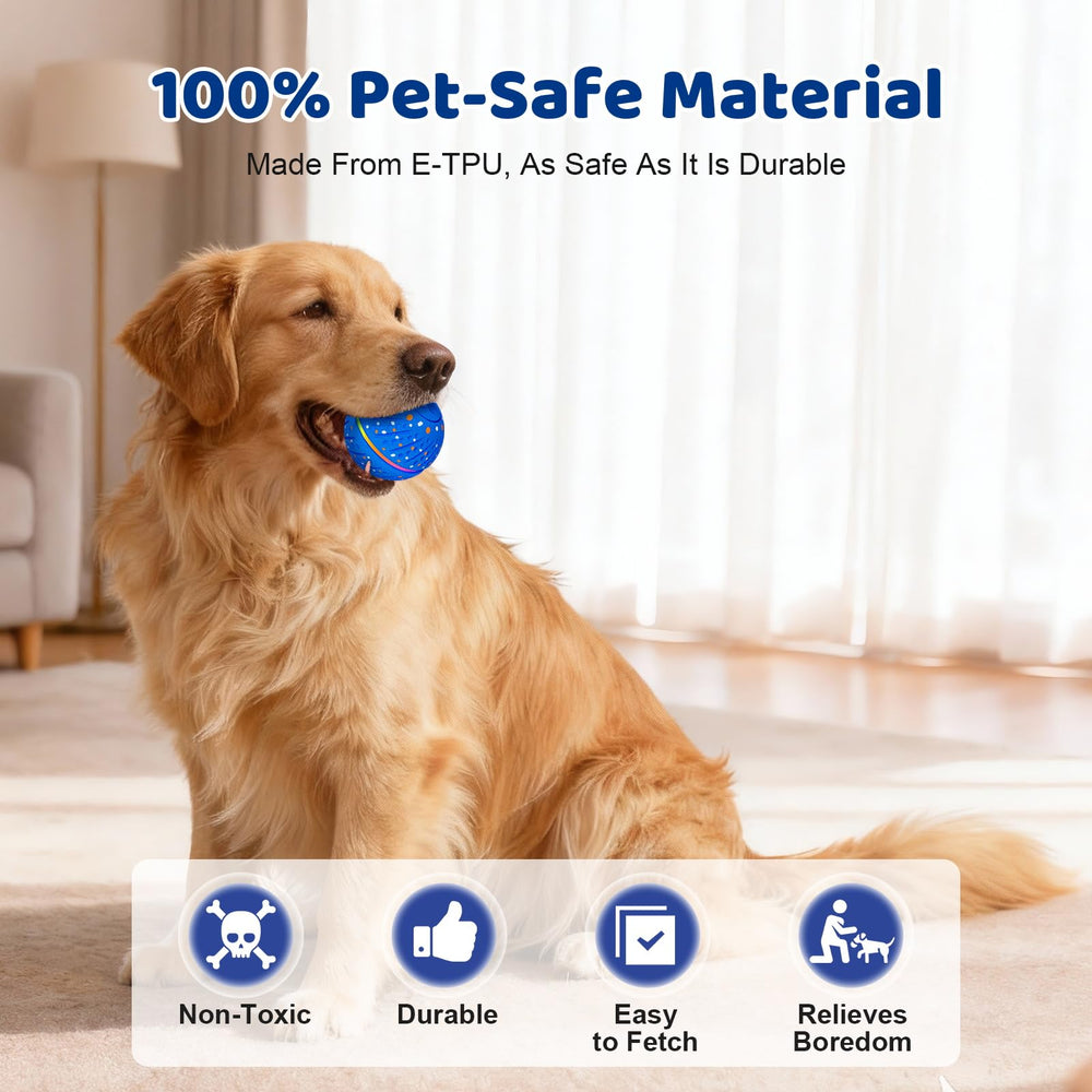Sankell dog ball with E-TPU material cushions teeth during play