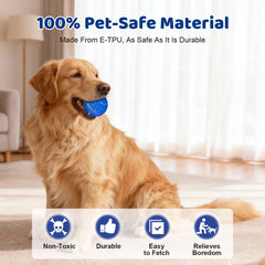 Sankell dog ball with E-TPU material cushions teeth during play