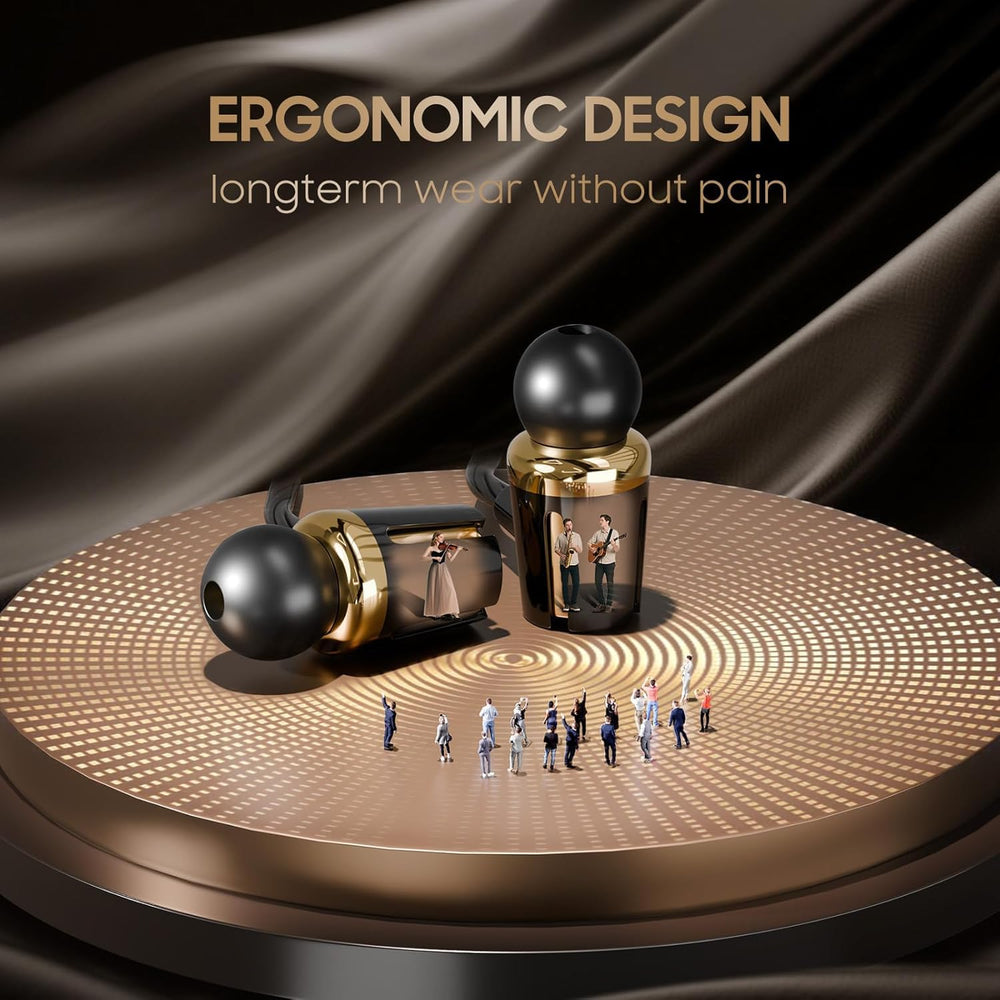 Sanluba earbuds with built-in microphone deliver clear voice pickup.