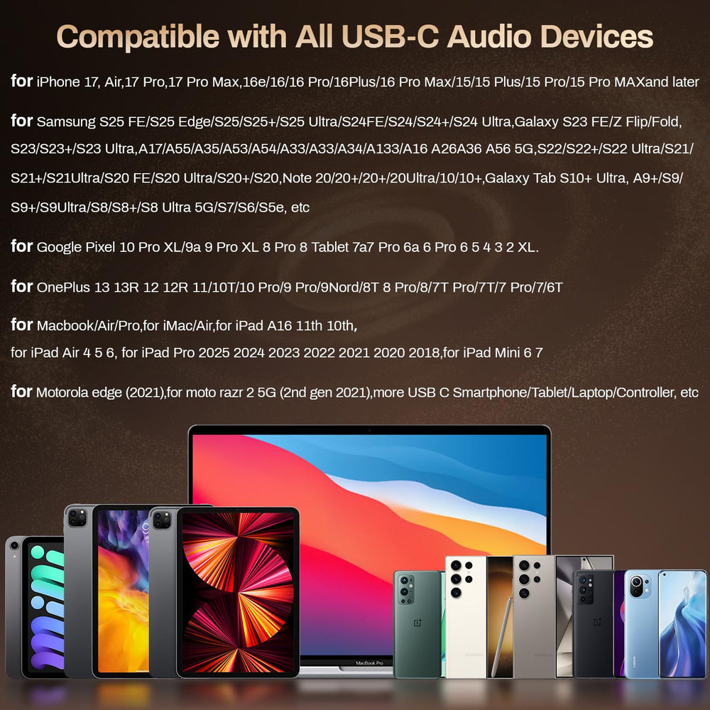 Sanluba USB-C buds offer immersive audio for movies and games.