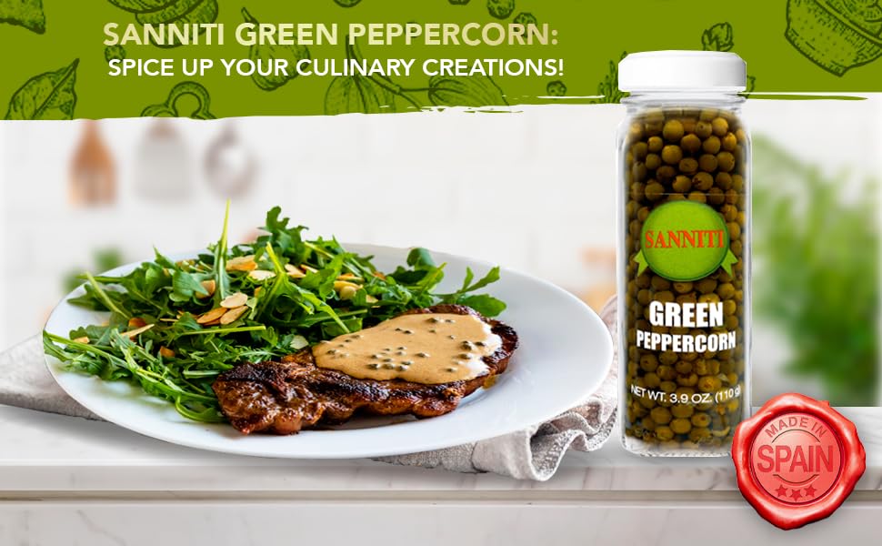 Two Sanniti peppercorns in brine jars side by side for easy pairing.