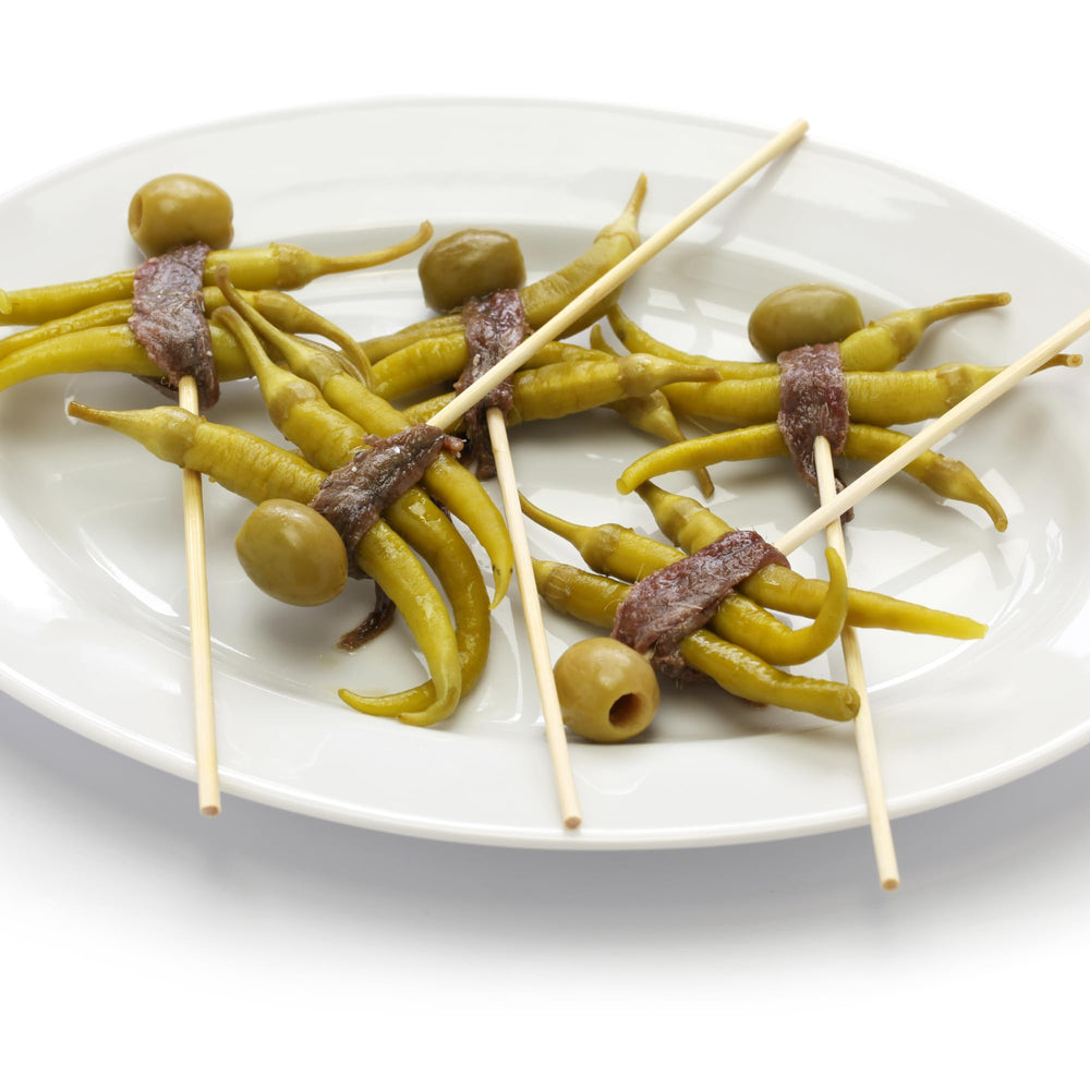 Sanniti Guindillas Piparras peppers snack-ready, perfect for quick tapas or snacks.