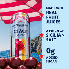 Sicilian salt detail on label, finishing touch elevating cherry-citrus notes