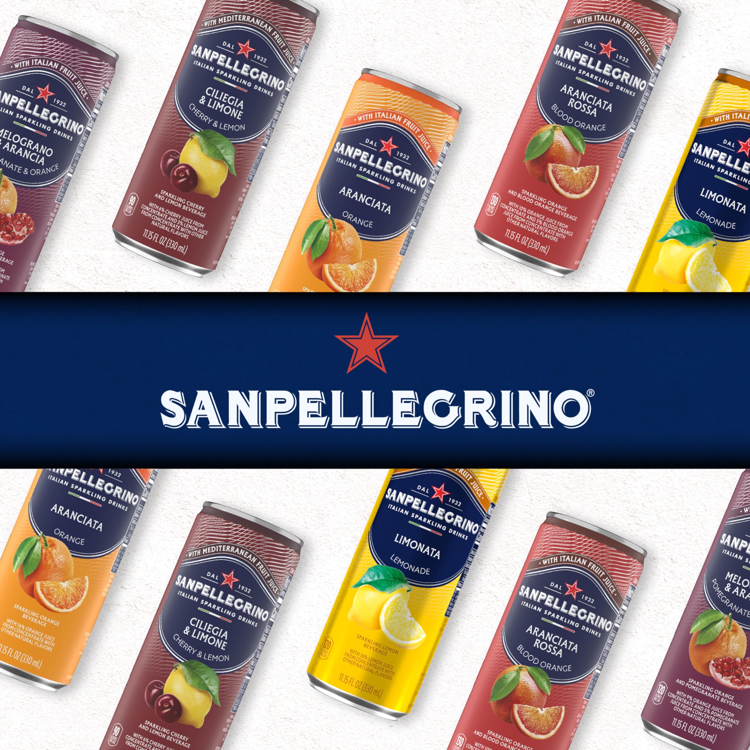 Glass of Sanpellegrino Ciliegia Limone with ice and a cherry garnish, ideal as a mocktail base.