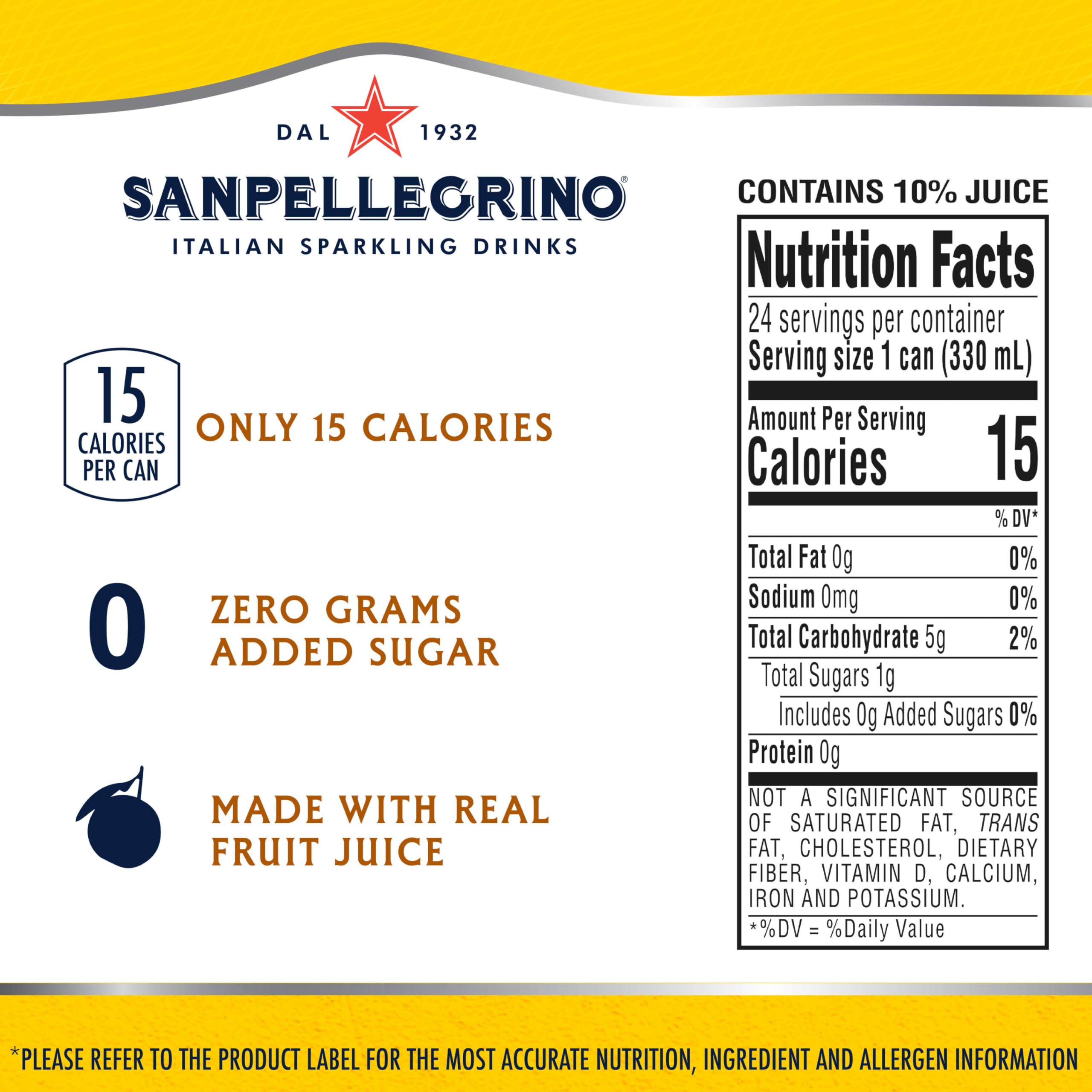 Sanpellegrino Real Fruit Juice Lemonade glass highlights authentic lemon flavor with bright hues