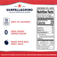 Sanpellegrino Zero Sugar Pomegranate-Orange glass with bubbles, ideal for a light thirst-quencher.