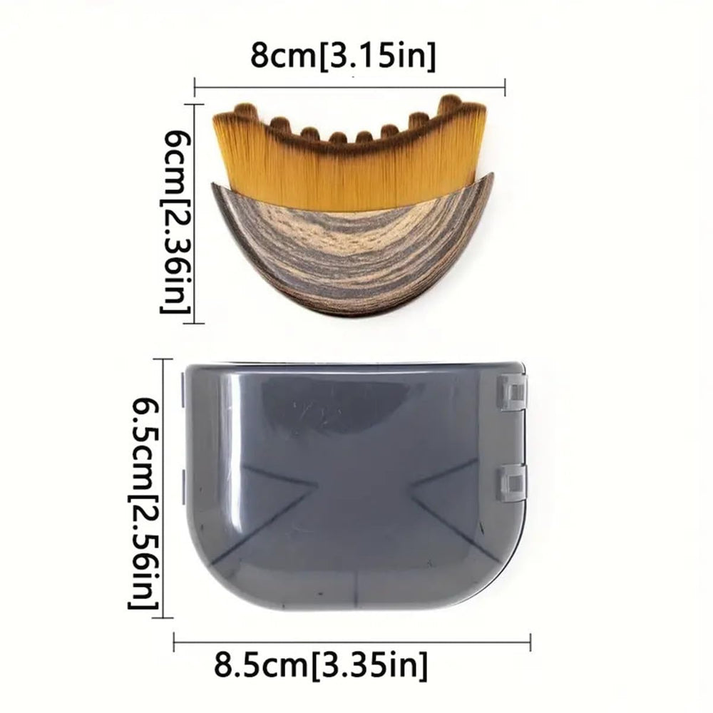 Sansheng Lymphatic Contour Face Brush angled handle enables precise jawline reach.
