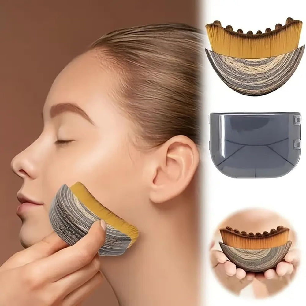 Sansheng Lymphatic Contour Face Brush with serums for deeper absorption.