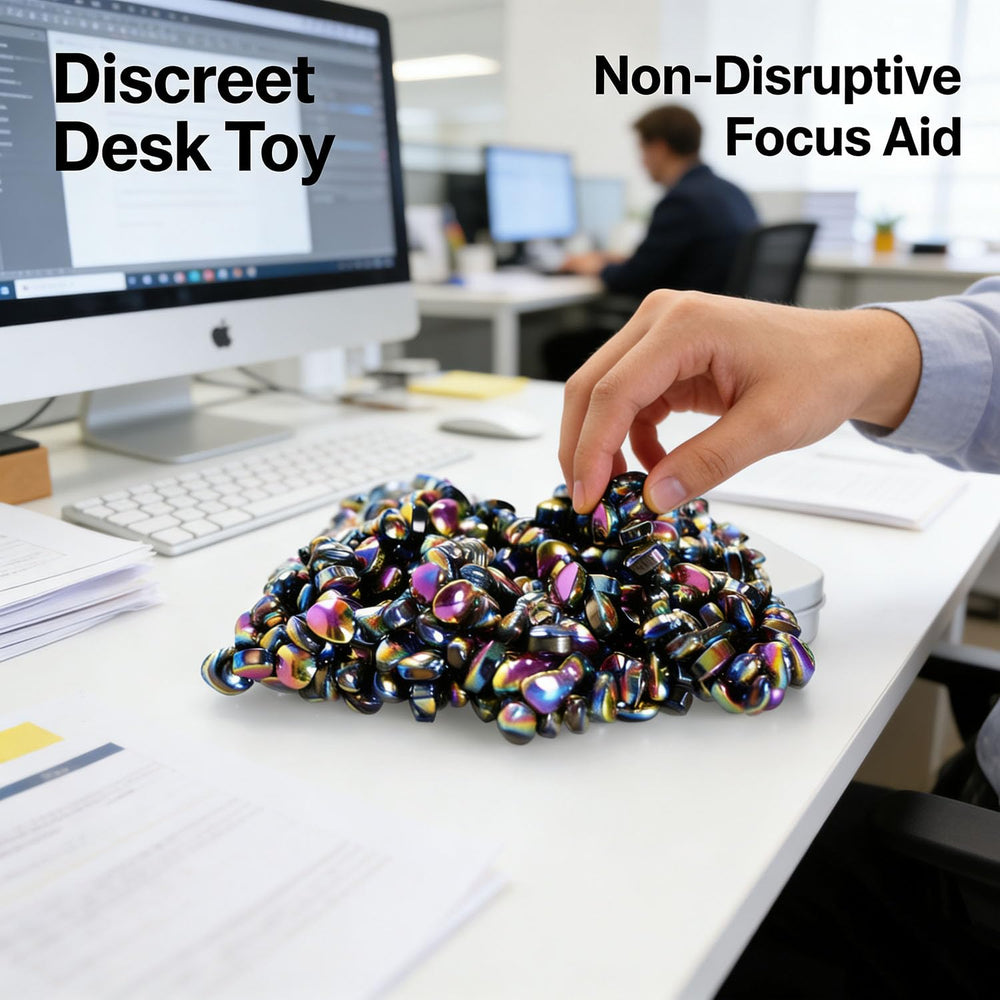 Santa Casa fidget beads designed for easy one-handed play.