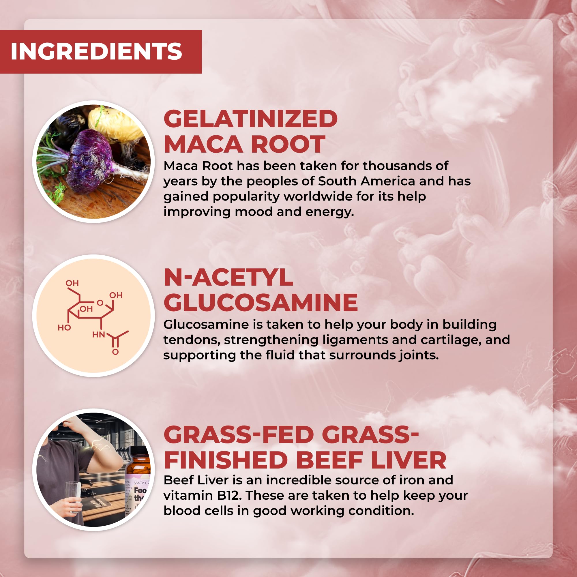 Santa Cruz Paleo beef liver capsule delivering natural iron and B12