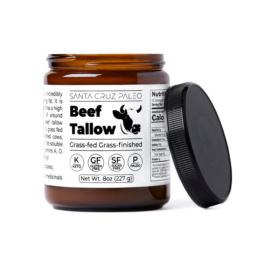 Moisturizer swatch—natural shine and softness from Santa Cruz Paleo tallow.