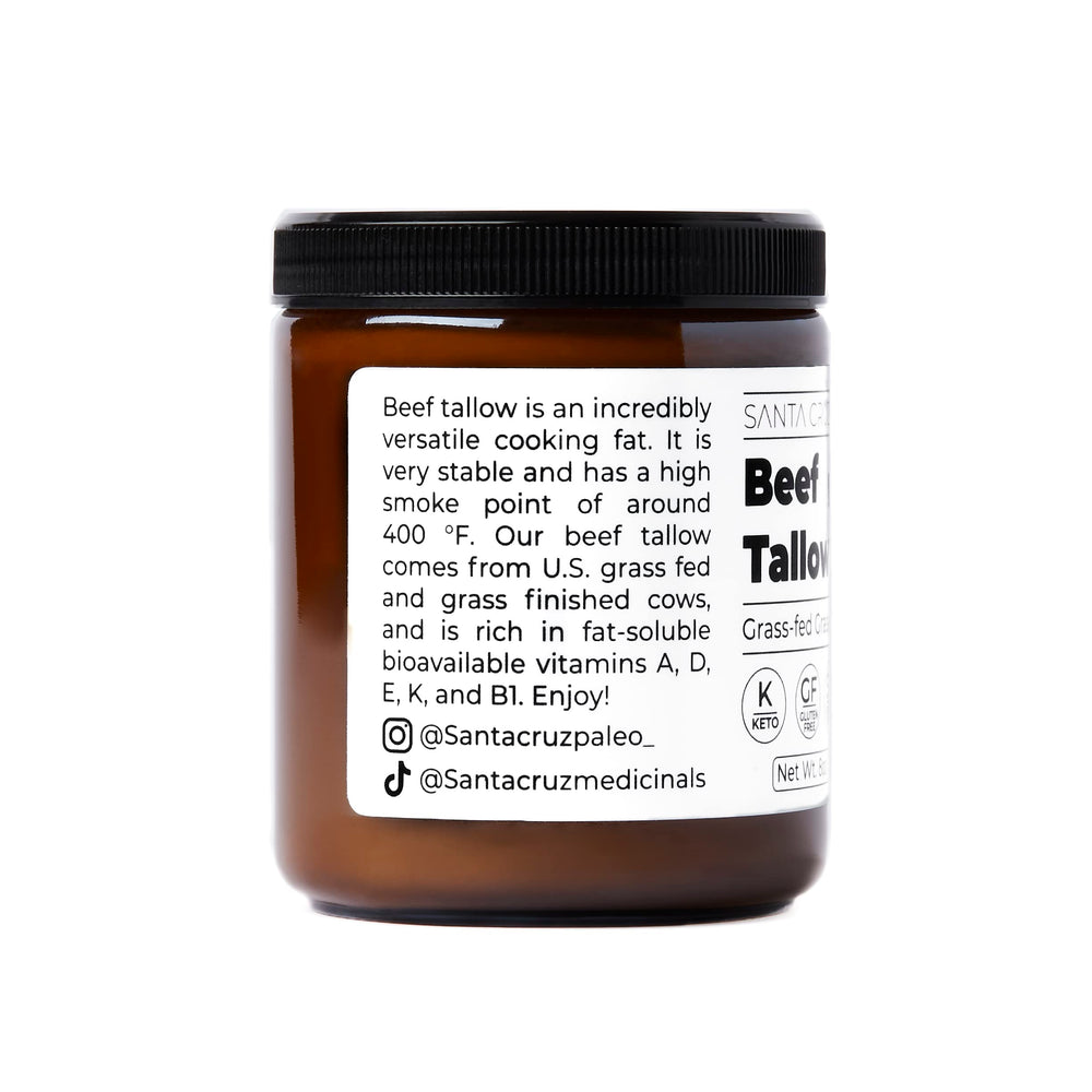 Texture swatch on skin—hydrating and nourishing with Santa Cruz Paleo tallow.