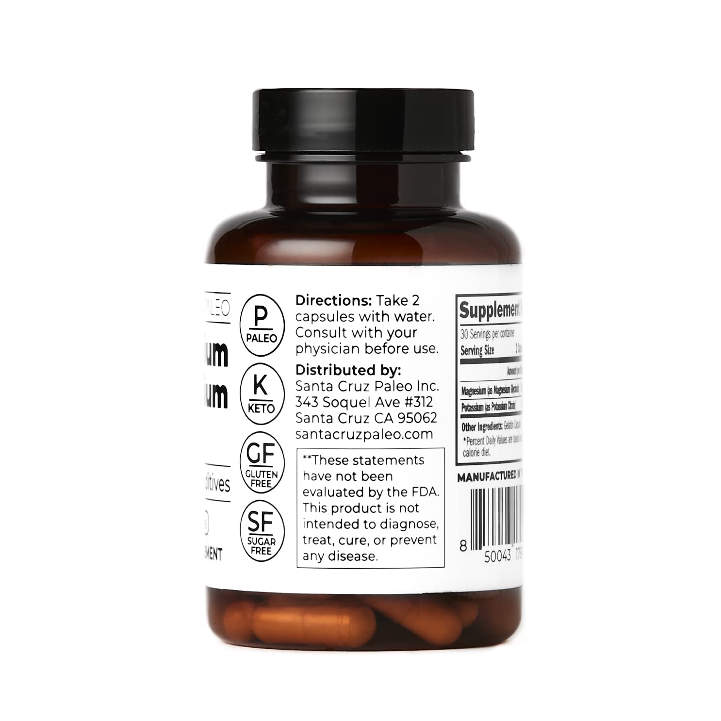 Santa Cruz Paleo capsules taken with or without food during a daily routine.
