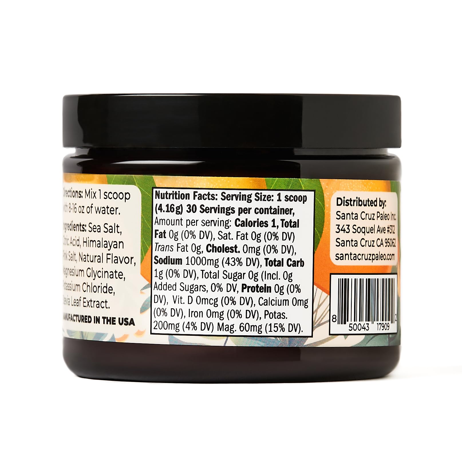 Santa Cruz Paleo Electrolyte Orange outer packaging box