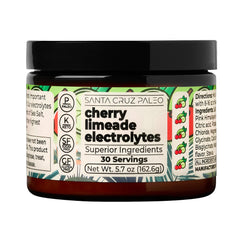 Santa Cruz Paleo Electrolyte Powder cherry limeade bottle for sugar-free hydration
