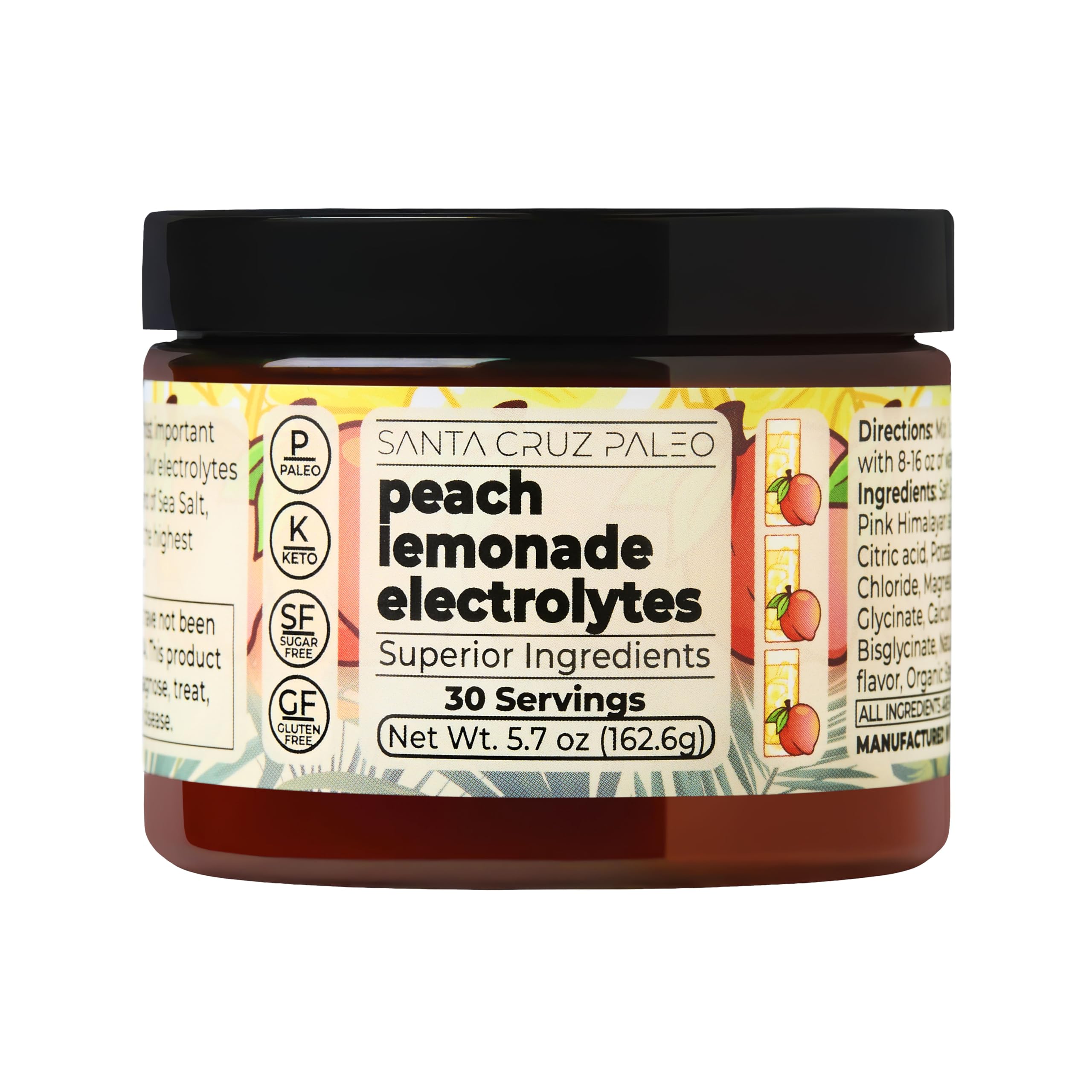 Fitness hydration moment with Santa Cruz Paleo Electrolyte Powder in use