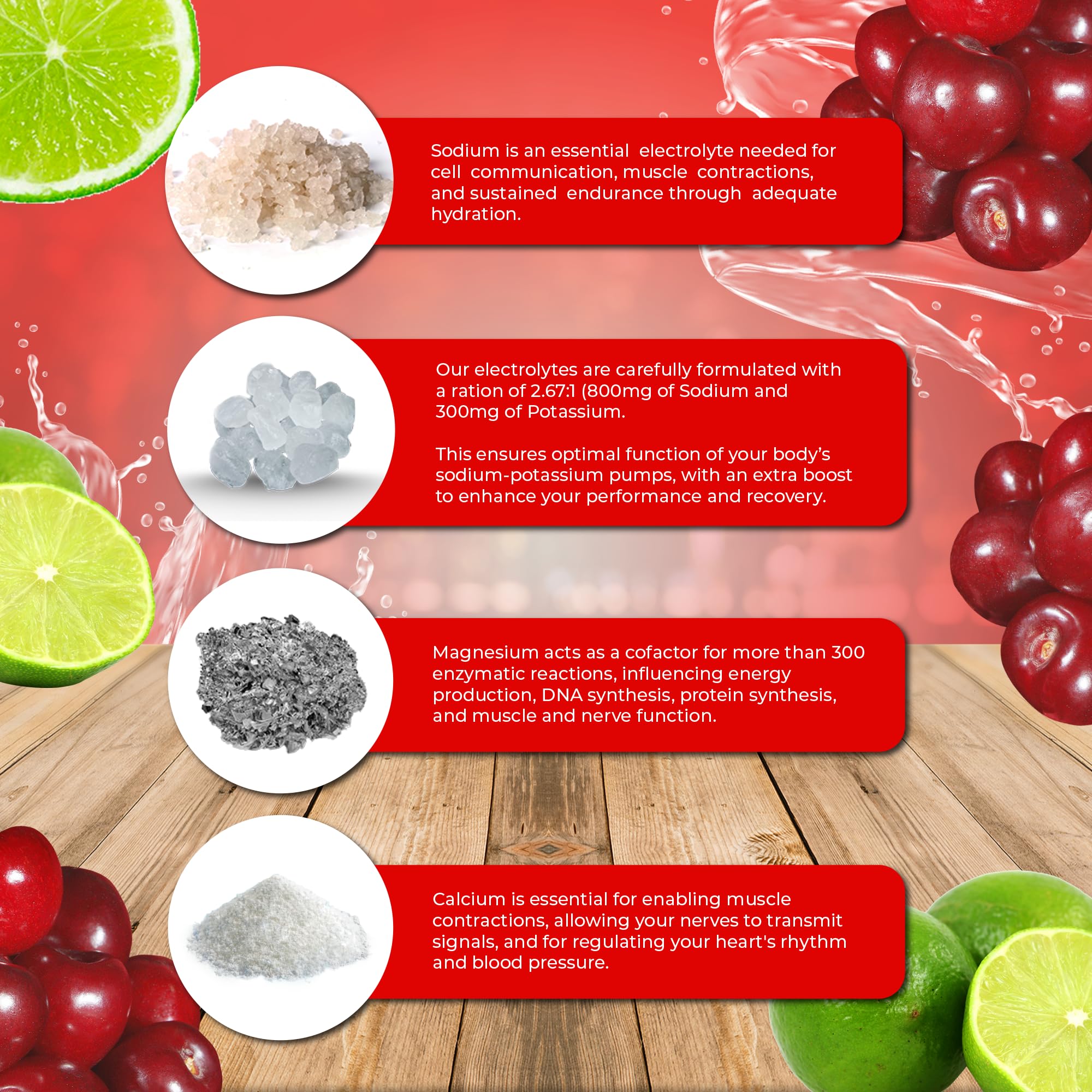 Label showing Himalayan pink salt and sea salt minerals in Santa Cruz Paleo Electrolyte Powder