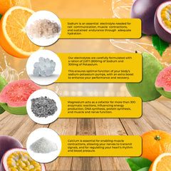 Pouring Pog powder into water reveals a bright tropical blend.