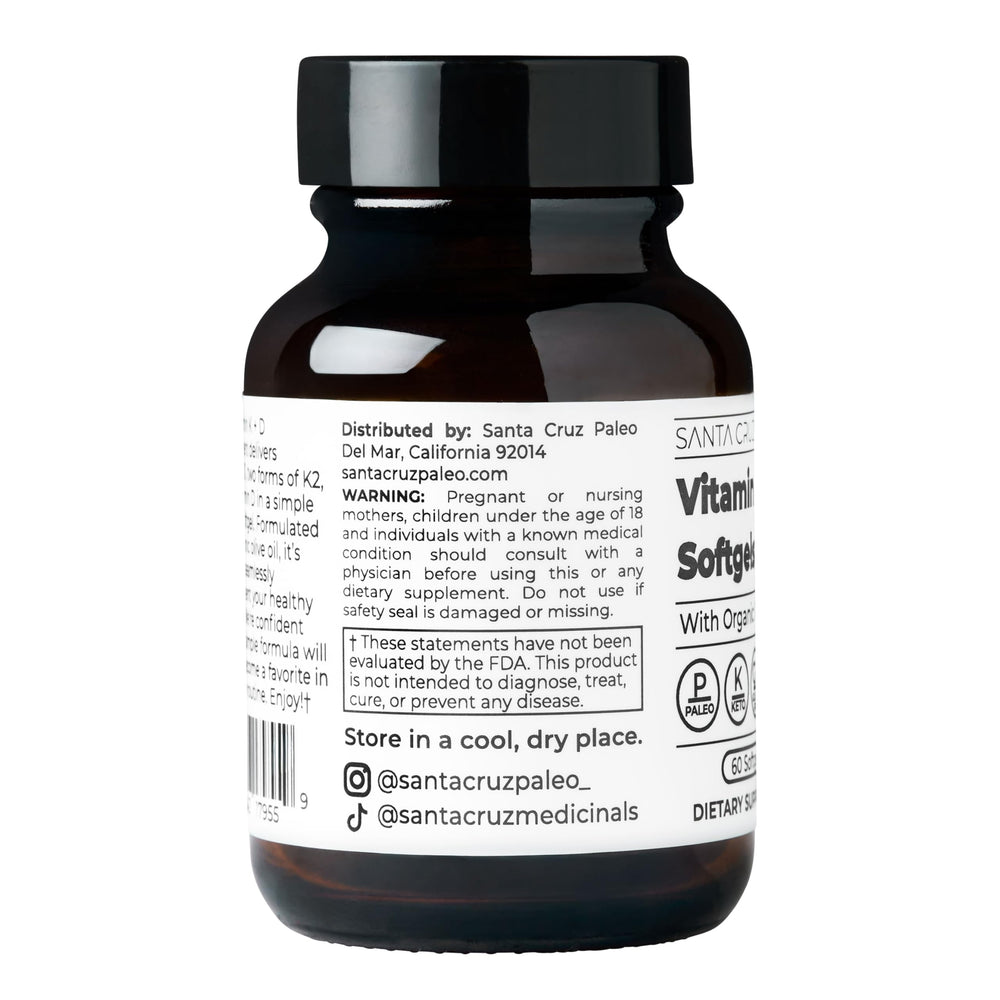Santa Cruz Paleo gluten-free label signals a dairy-free, sugar-free supplement option