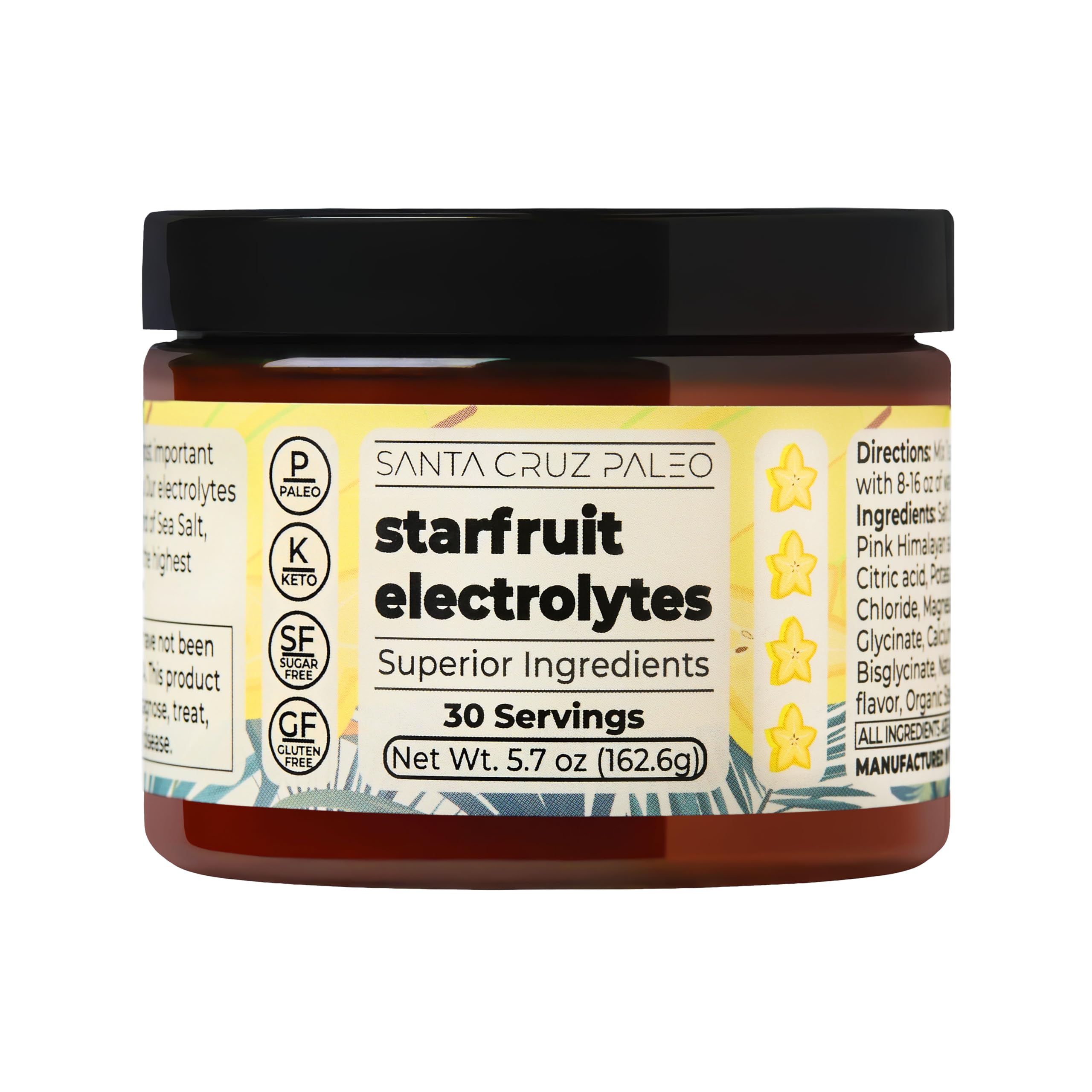 Santa Cruz Paleo magnesium glycinate powder color and texture in a scoop.