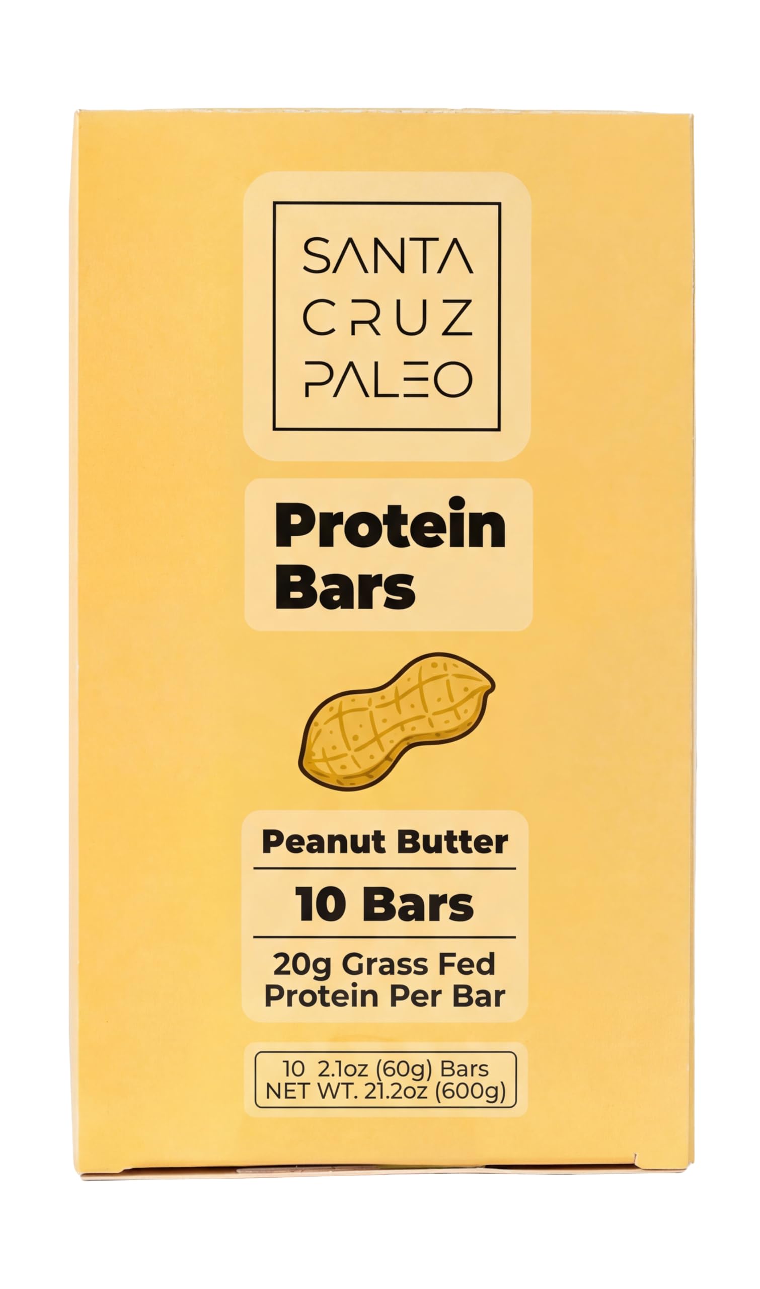 Santa Cruz Paleo Peanut Butter Bar wrapped for a convenient high-protein snack.