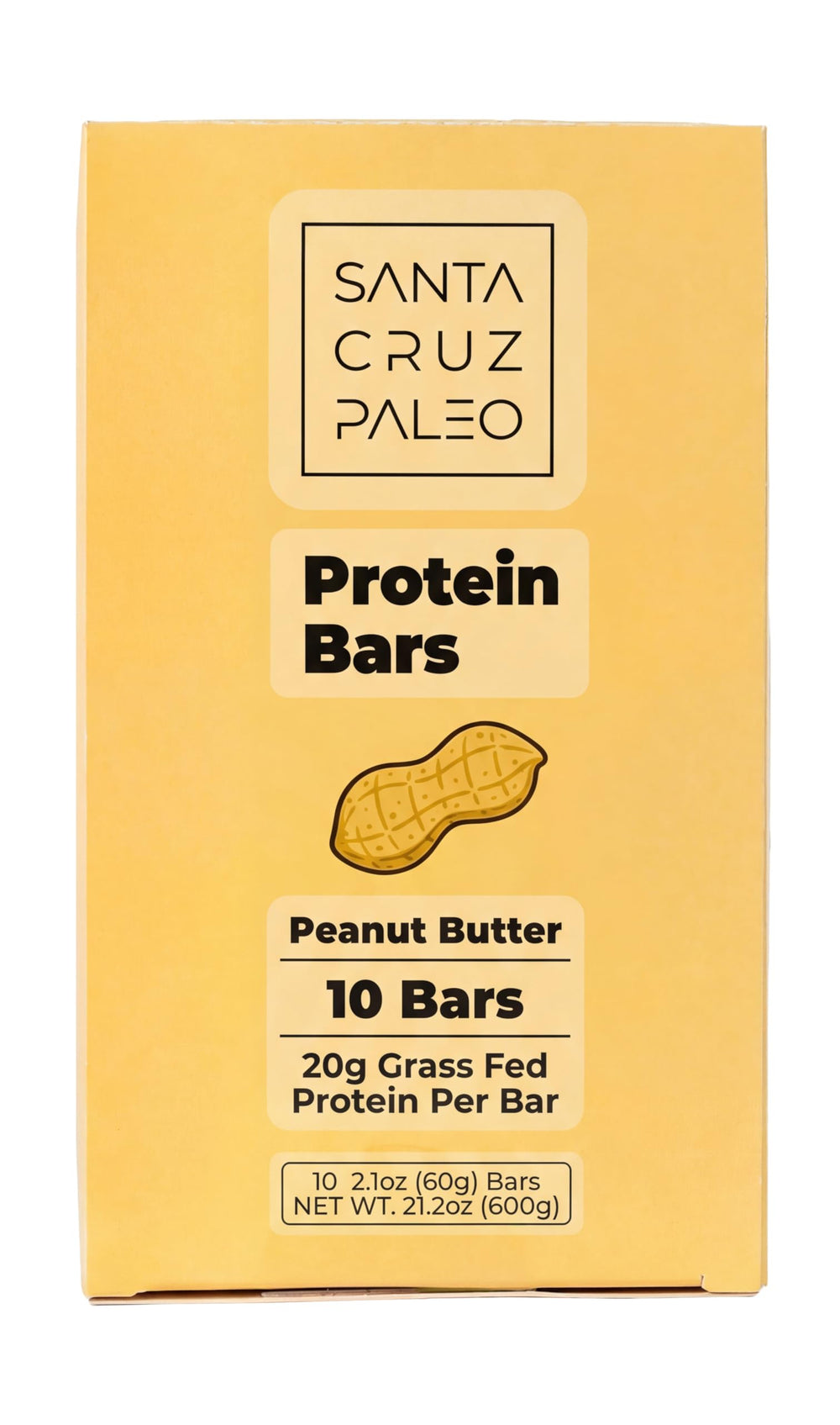 Santa Cruz Paleo Peanut Butter Bar wrapped for a convenient high-protein snack.