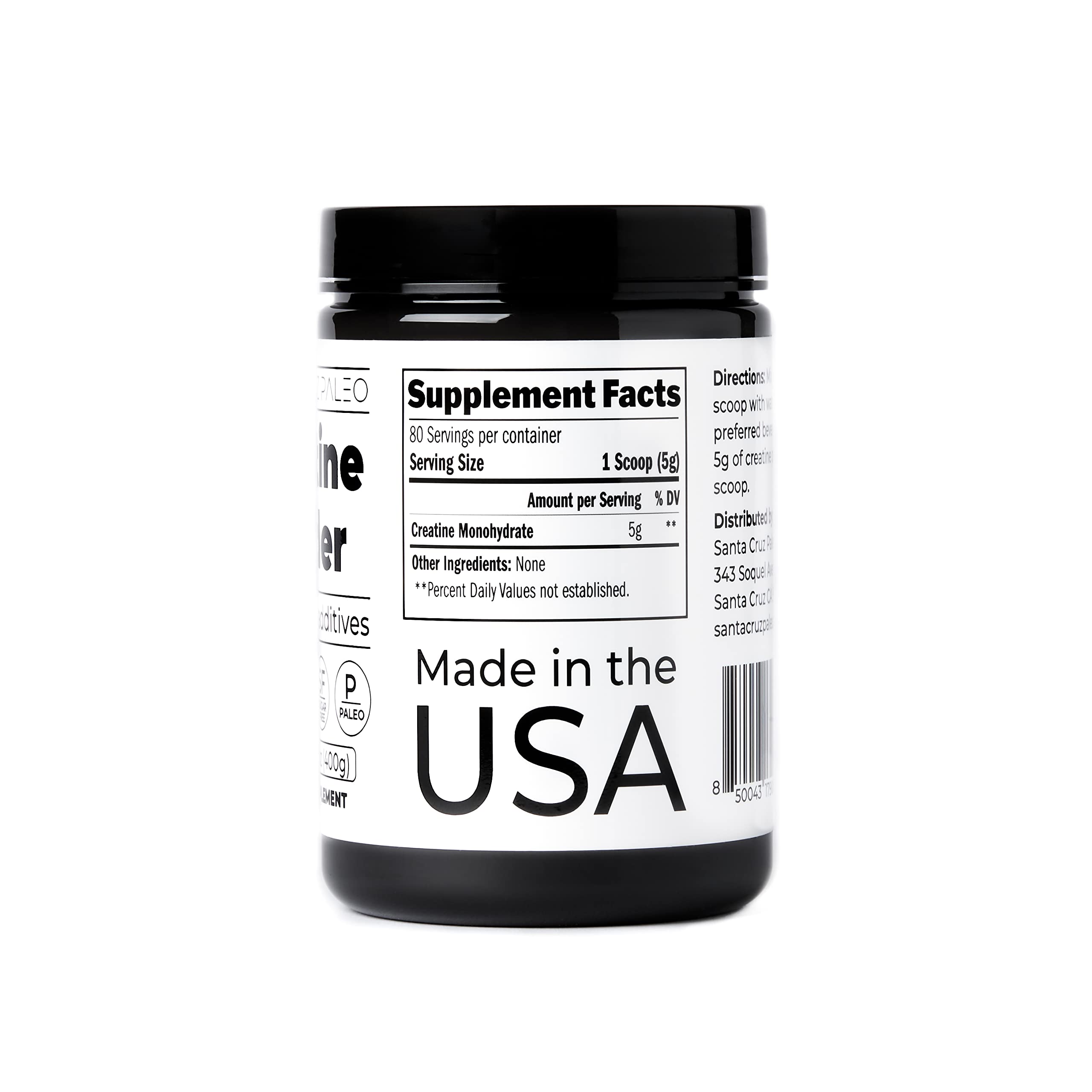 Santa Cruz Paleo no fillers or additives promotes a clean supplement routine.