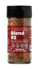 Santa Cruz Paleo Seasoning Blend #2 bottle closeup, smoky paprika flavor for ribs.