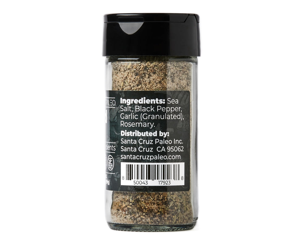 Shrimp skillet seasoned with Santa Cruz Paleo Blend to elevate seafood flavor