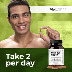 Morning routine with Santa Cruz Paleo capsules beside skincare.