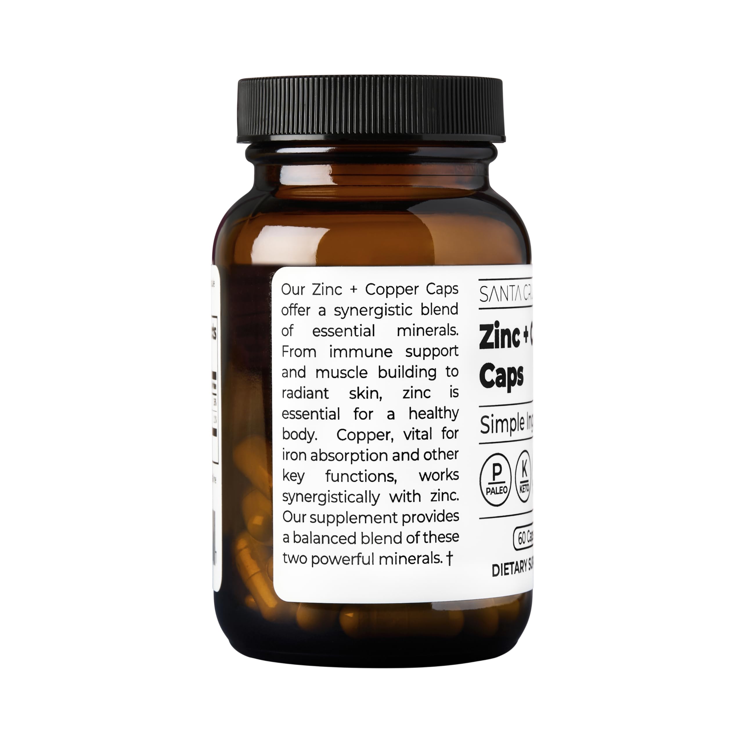 Santa Cruz Paleo product image hints at benefits for skin and hair health.