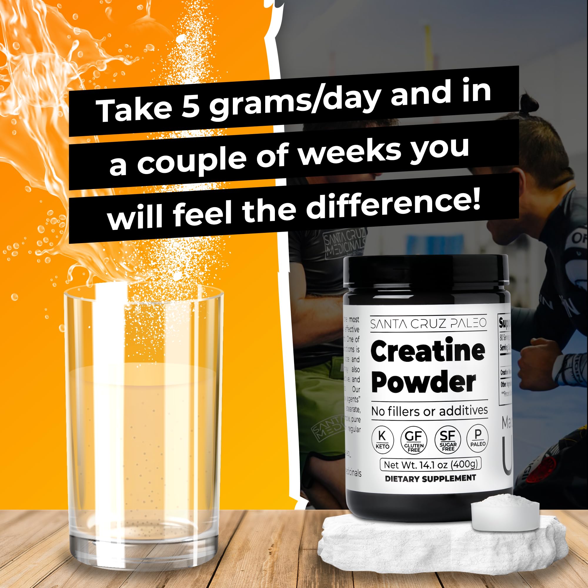 Santa Cruz Paleo keto gluten-free formulation fits low-carb diets without artificial ingredients.