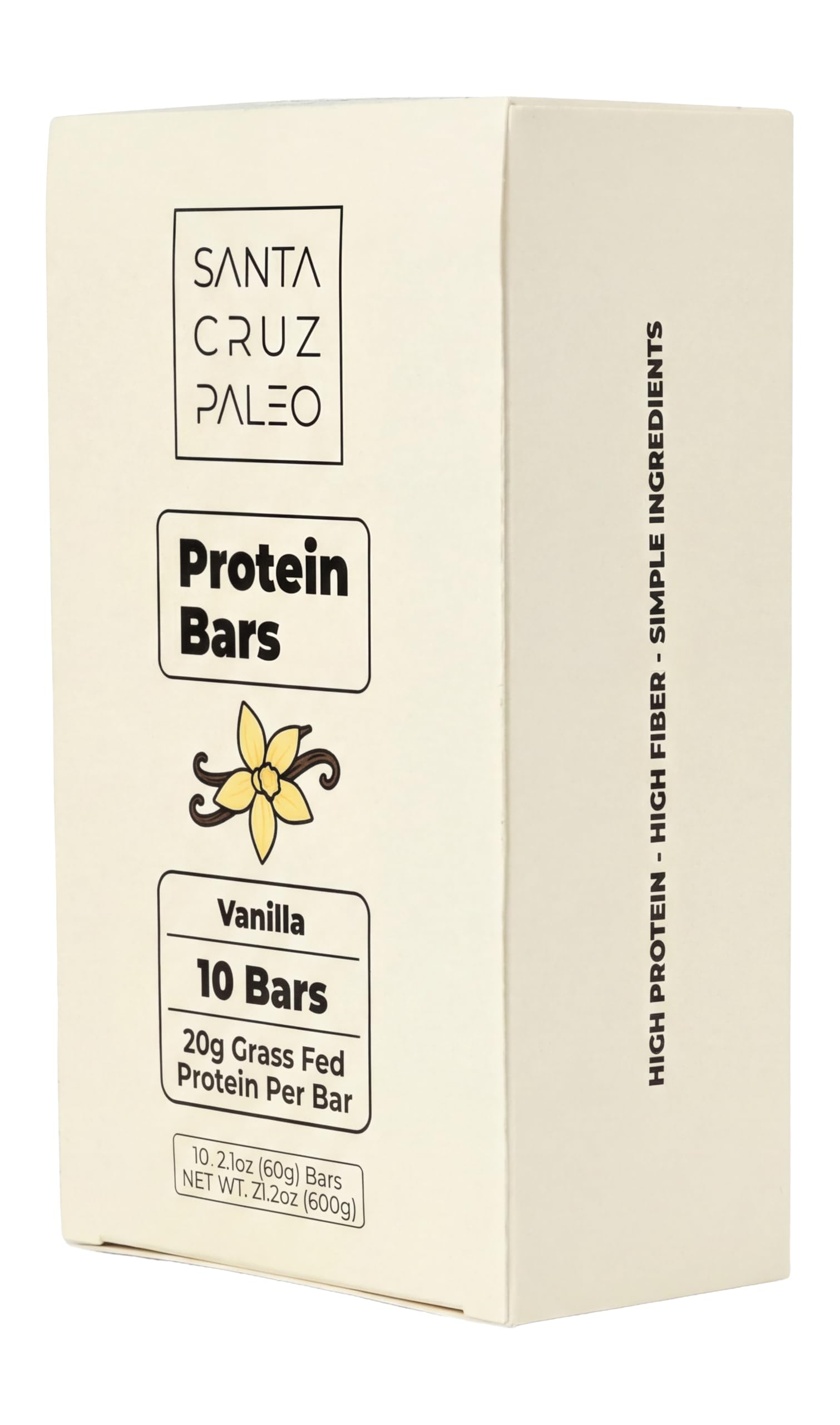 Santa Cruz Paleo whey-collagen bar highlights 20g protein in a real-food format.