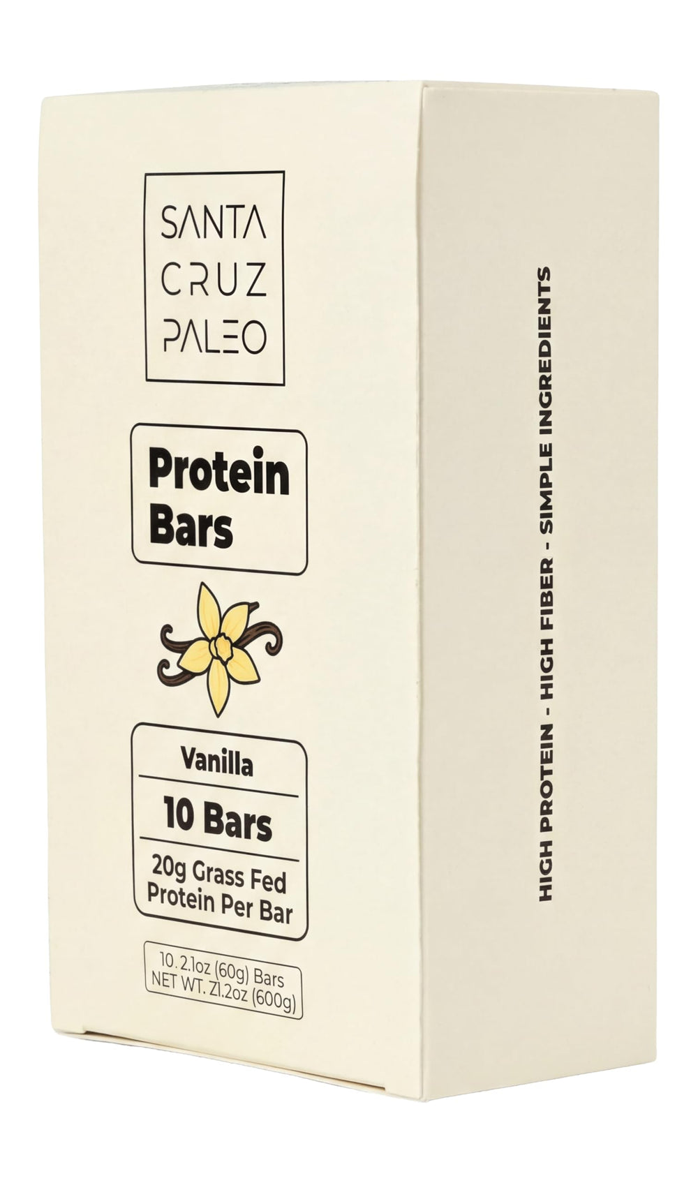 Santa Cruz Paleo whey-collagen bar highlights 20g protein in a real-food format.