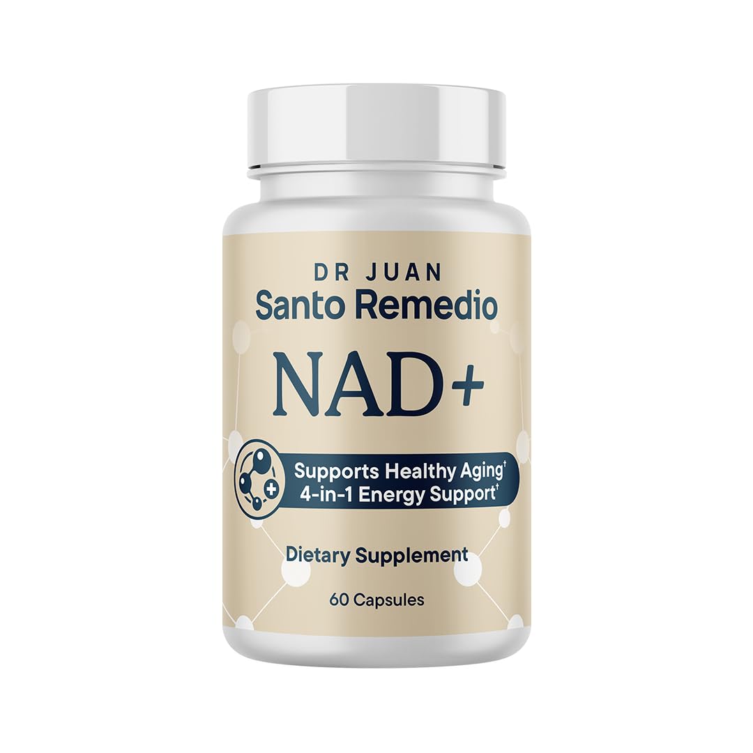 Santo Remedio NAD+ bottle pour shows energy-focused daily serving