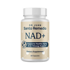 Santo Remedio NAD+ bottle pour shows energy-focused daily serving
