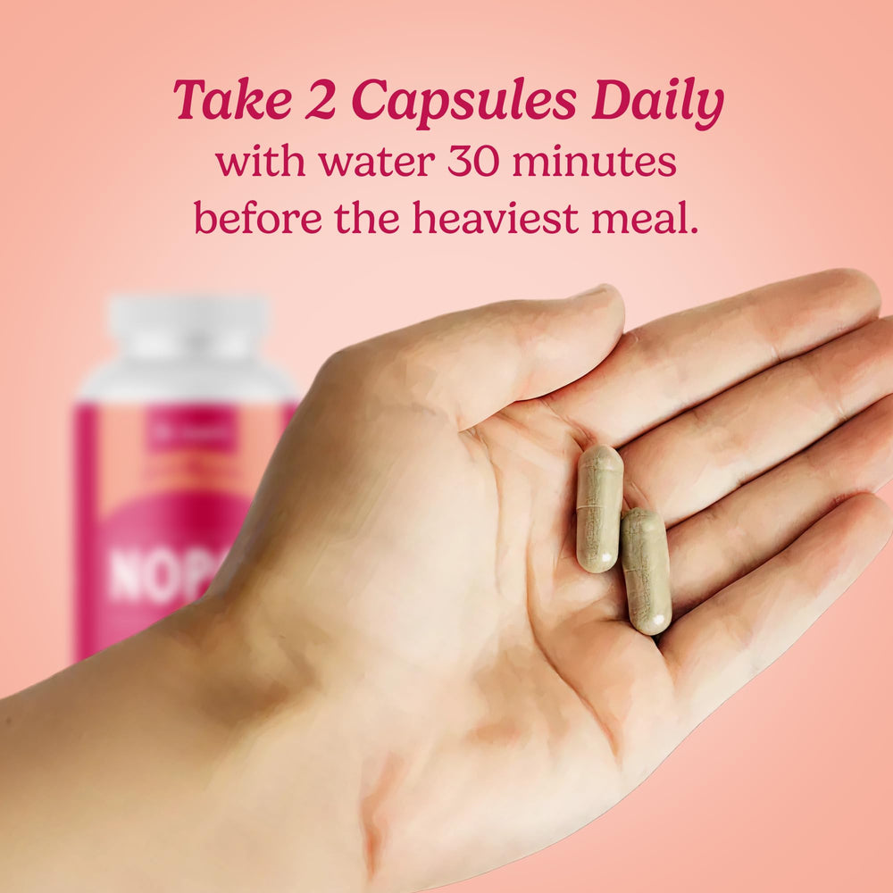 Santo Remedio Nopal daily-use capsules shown for easy routine.