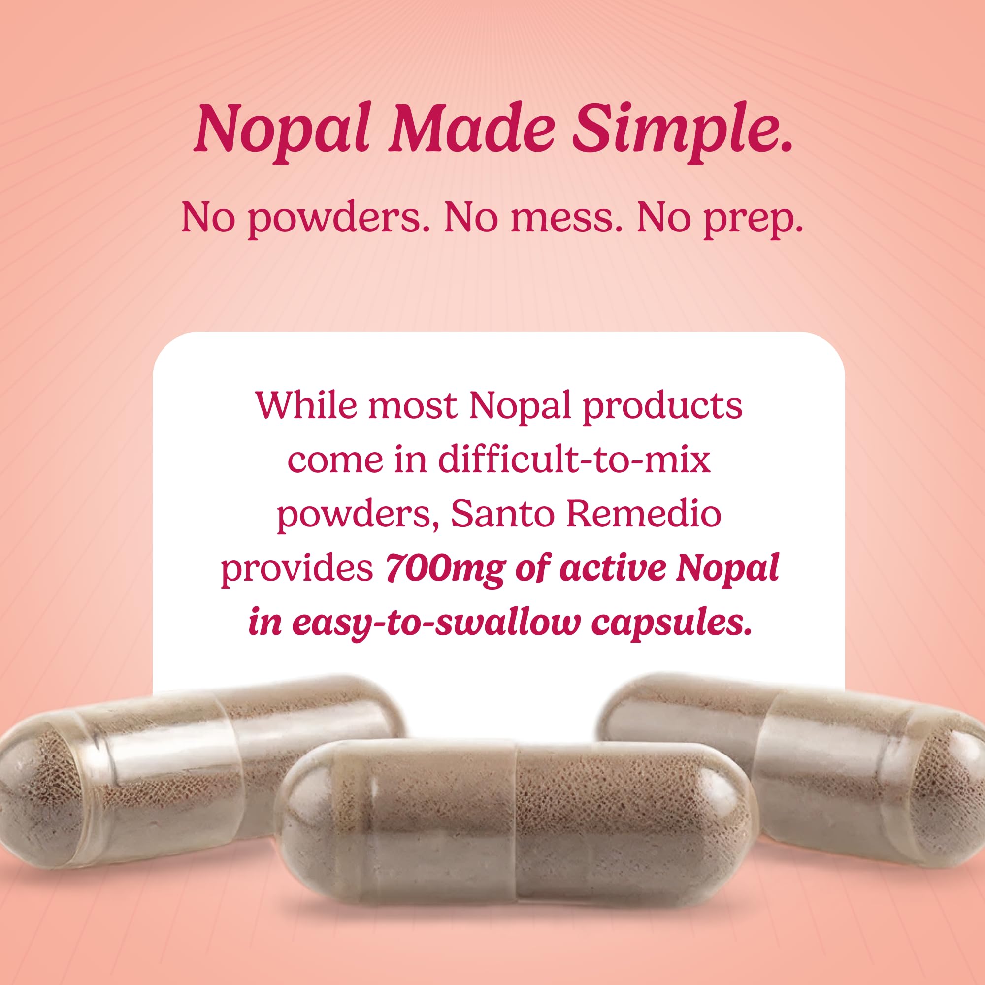 Santo Remedio Nopal prickly pear plant image showcases natural origin.