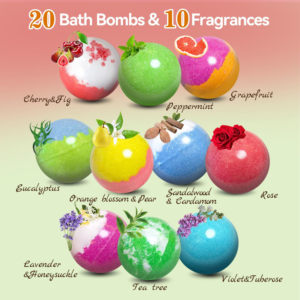 Santrela individually wrapped bath bombs for convenient travel and gifting.