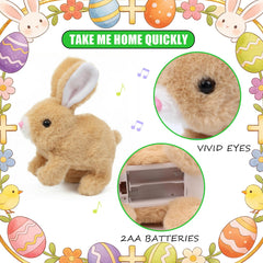 SANTVOLO interactive plush bunny invites storytelling during playtime.