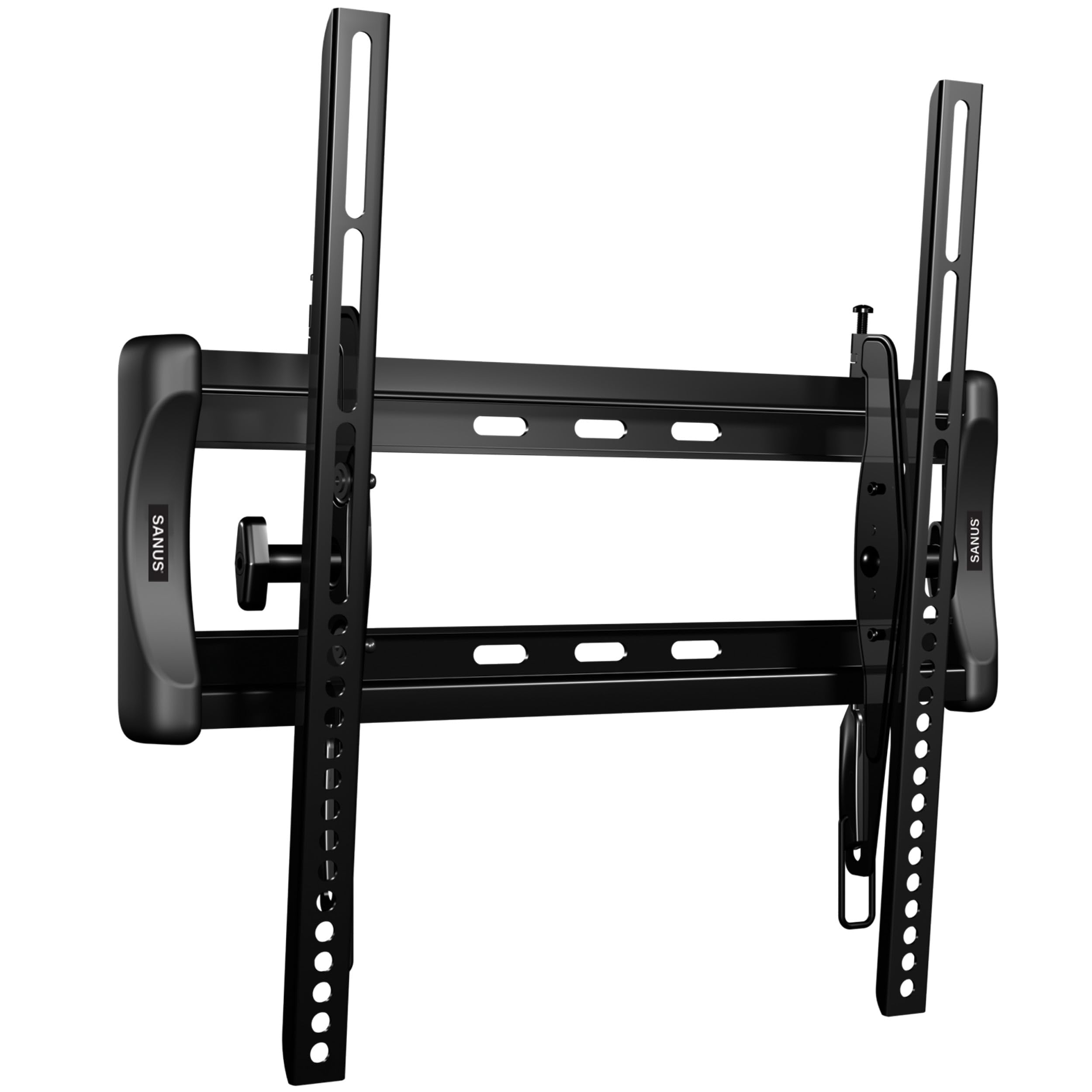Sanus tilting wall mount for 32-55 inch TVs maintains a comfortable viewing angle.
