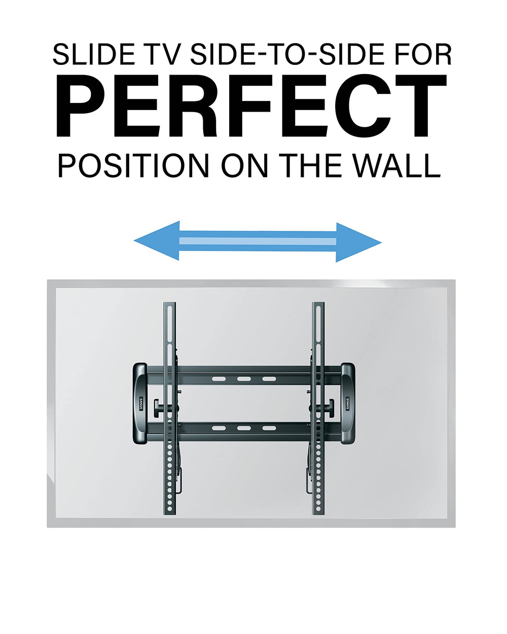 Wall template and hardware included for straightforward mounting.