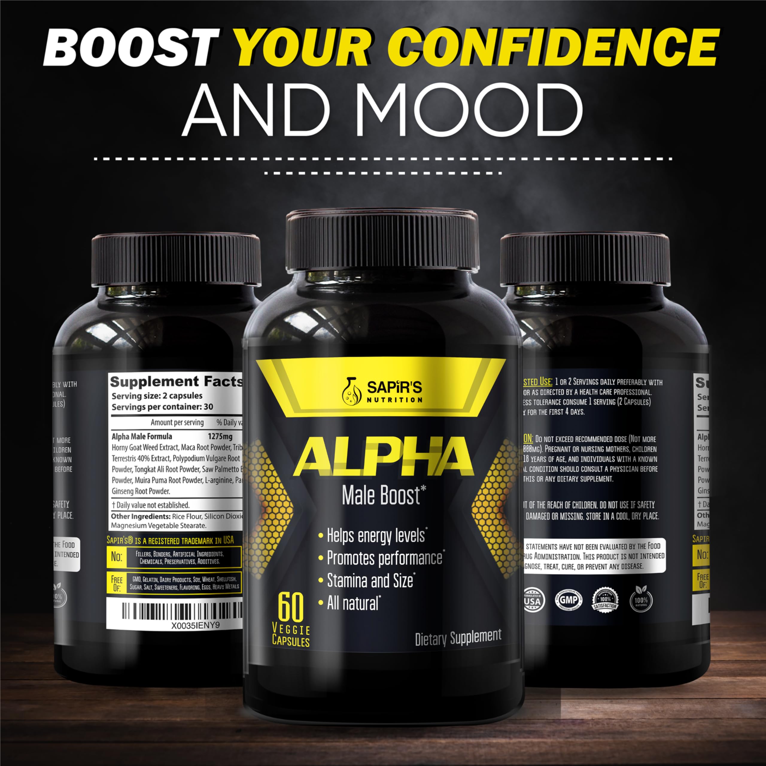 Morning routine with Sapir's Nutrition Alpha Testosterone Booster for focus