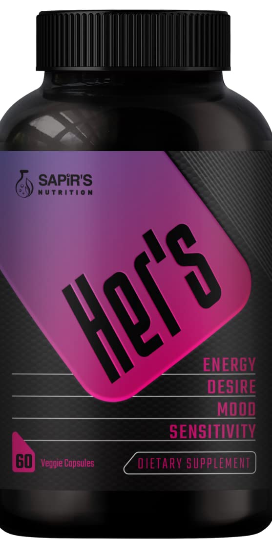 Sapir's Nutrition Her's Hornygoatweed bottle enhances natural energy and mood support