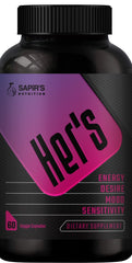 Sapir's Nutrition Her's Hornygoatweed bottle enhances natural energy and mood support