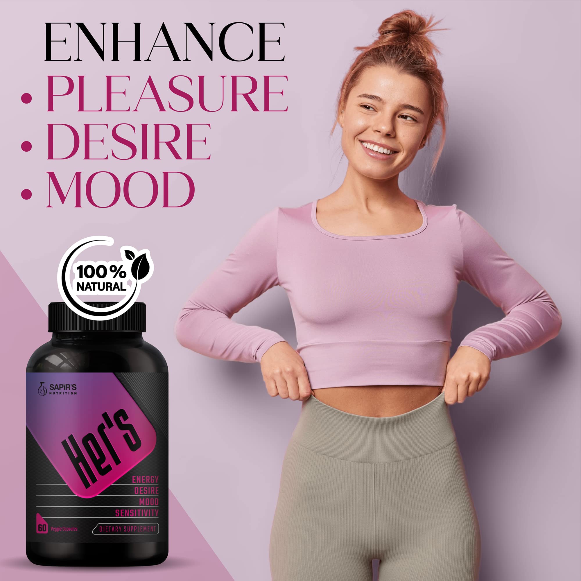 Sapir's Nutrition Her's Hornygoatweed third-party lab seal indicates purity and potency