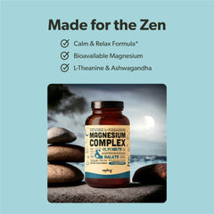 Close-up of Sapling magnesium glycinate capsules highlighting chelated magnesium for absorption.