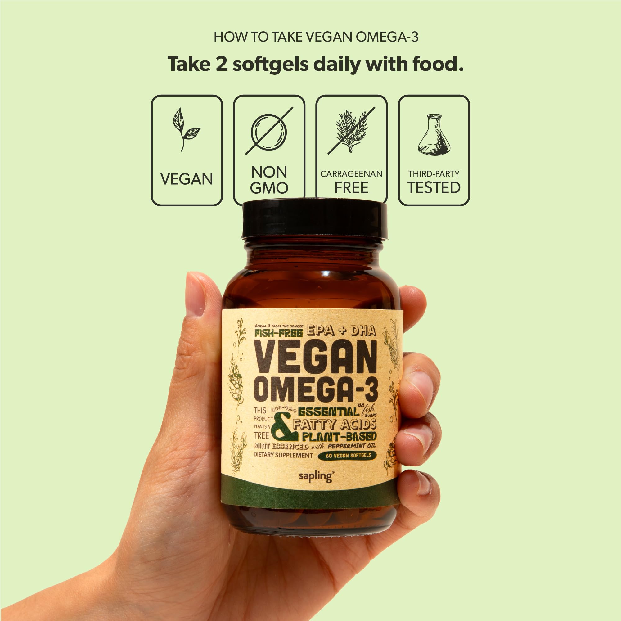 Sapling algae culture image highlights sustainable growth for omega-3.